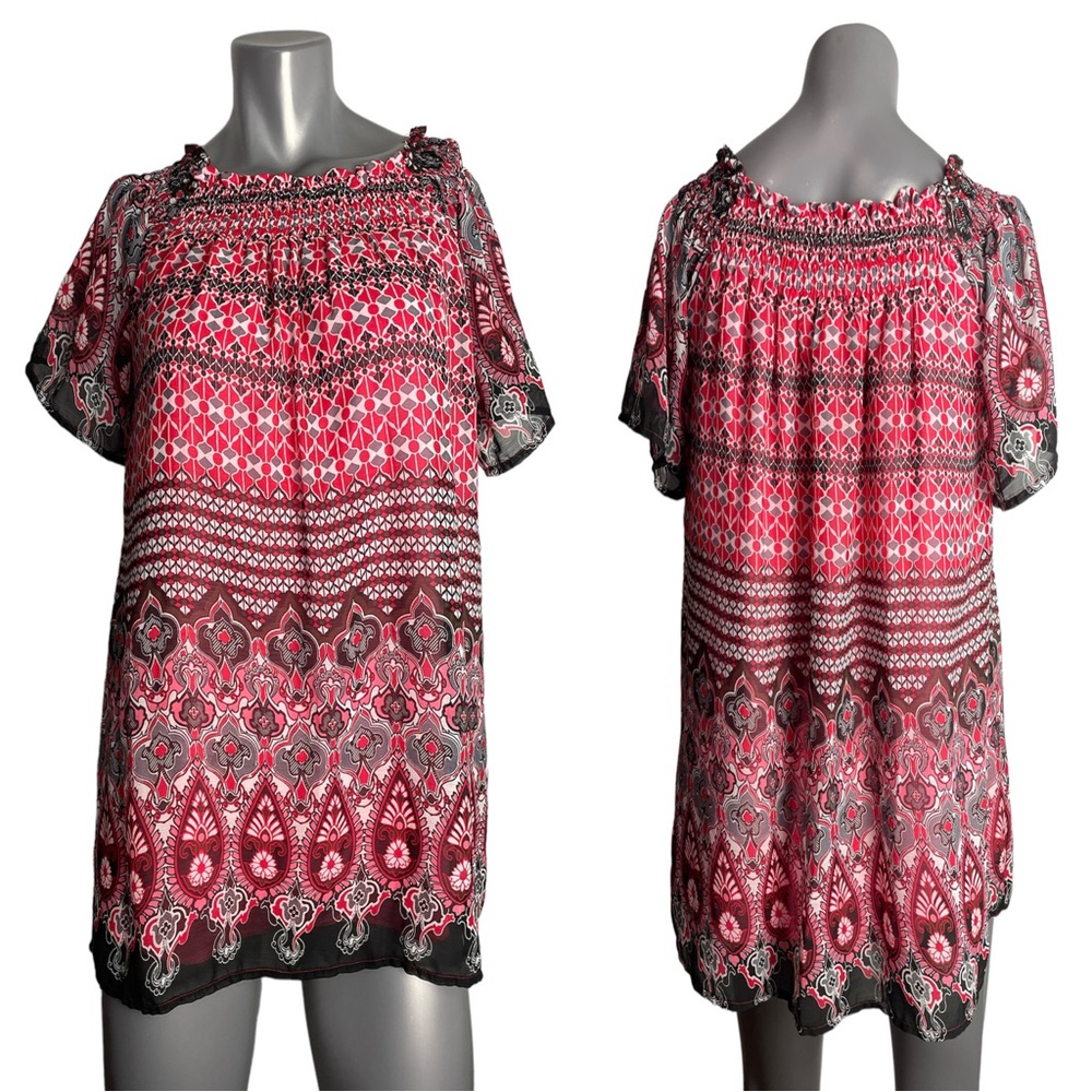 Women's Sam & Max all over print Tunic Sz XL